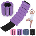 REALIKE Wrist Weights Ankle Weights for Women Wearable Arm & Leg Weights Set of 2 (1LB Each) Adjustable Silicone Workout Ankle Weights for Walking Yoga Pilates Aerobics Gym